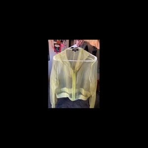 Yellow mesh jacket